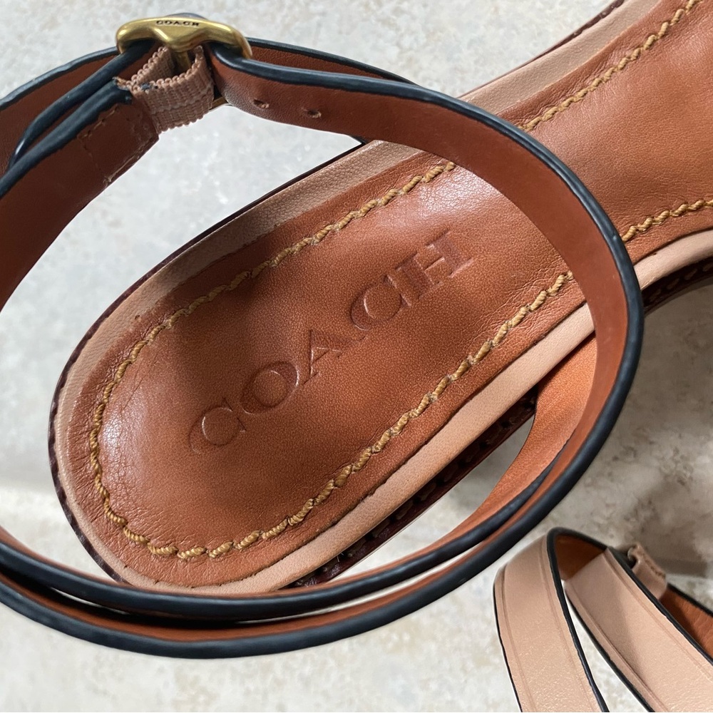 Coach Tan Heels, Tea rose size 8.5 - Picture 2 of 10